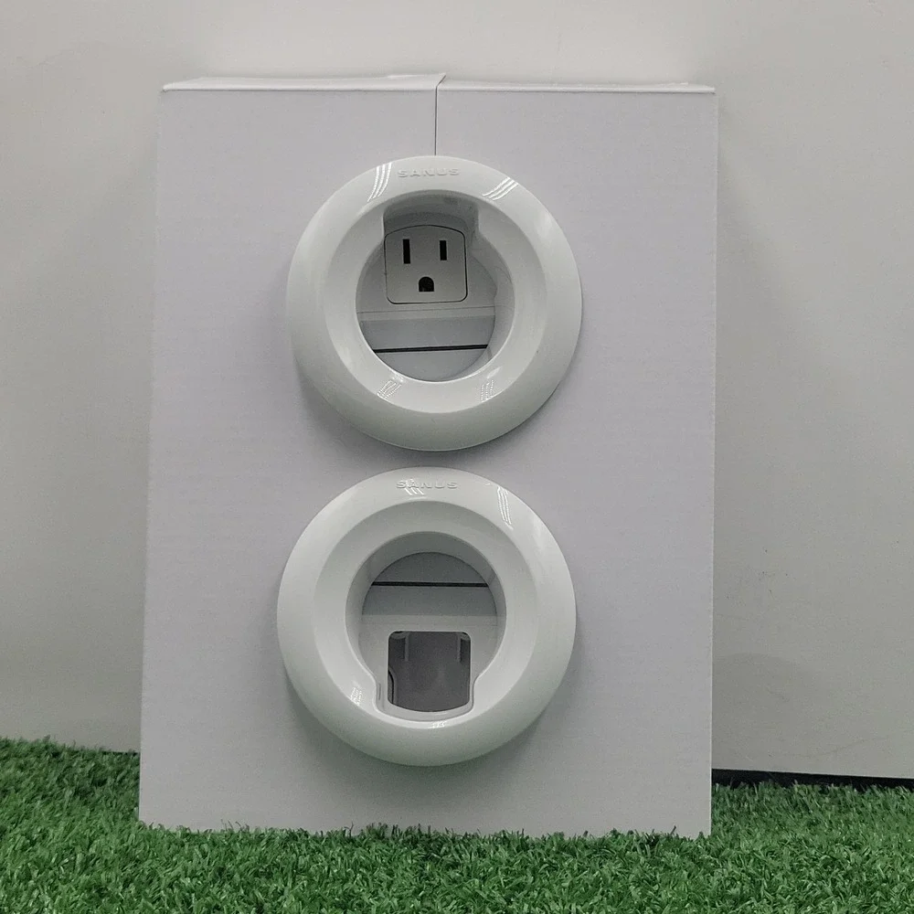 New Sanus Vuepoint In-Wall Cable White Kit Hides TV Power Cord and Cables